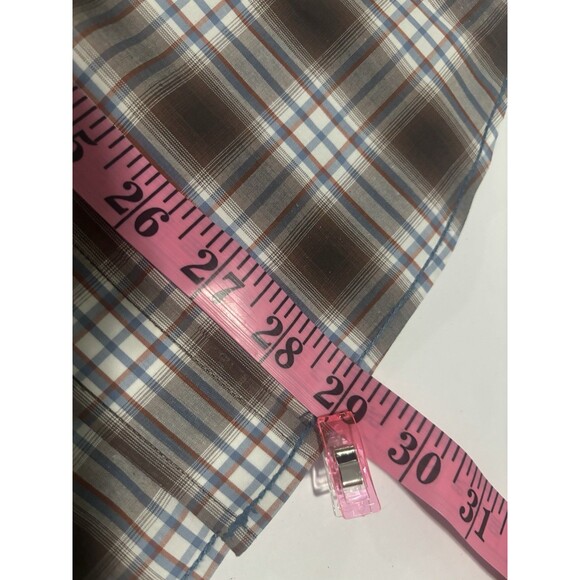 Rough Stock Panhandle Shirt Mens XL Brown Plaid Western Button Up Cowboy ROD3009 - Picture 5 of 8